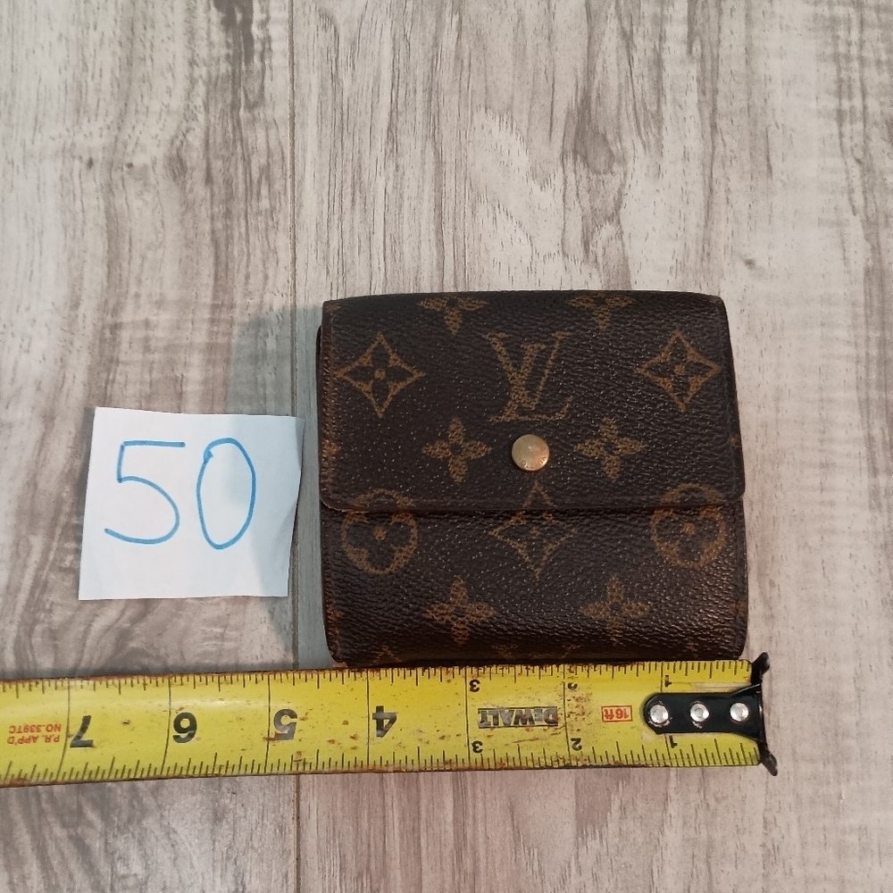 Authentic LOUIS VUITTON Monogram Portefeuille Elise Wallet - Picture 14 of 15